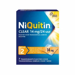 Stoppen Met Roken<Niquitin Clear Nicotinepleisters 14 mg Stap 2 7 stuks