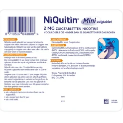Mini Mint 2mg 60 zuigtabletten^Niquitin Sale