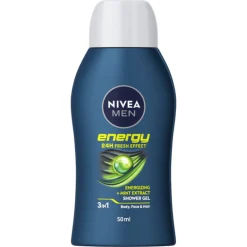 Bad & Douche<NIVEA Men Douchegel Energy Mini Reisformaat 50 ml