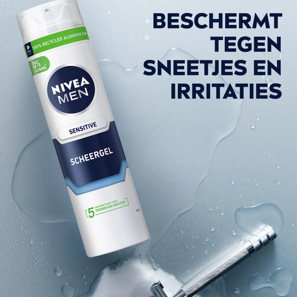 Hot Scheergel Sensitive 200 ml Heren Scheren & Ontharen