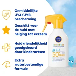 Babies & Kids Sensitive Protect Zonnespray SPF 50+ 270 ml^NIVEA Sun Hot