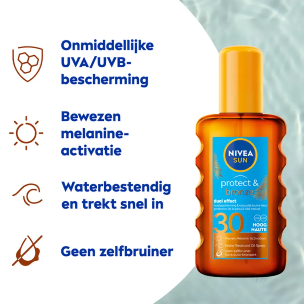 Best Protect & Bronze Olie Spray SPF 30 200 ml Zonbescherming