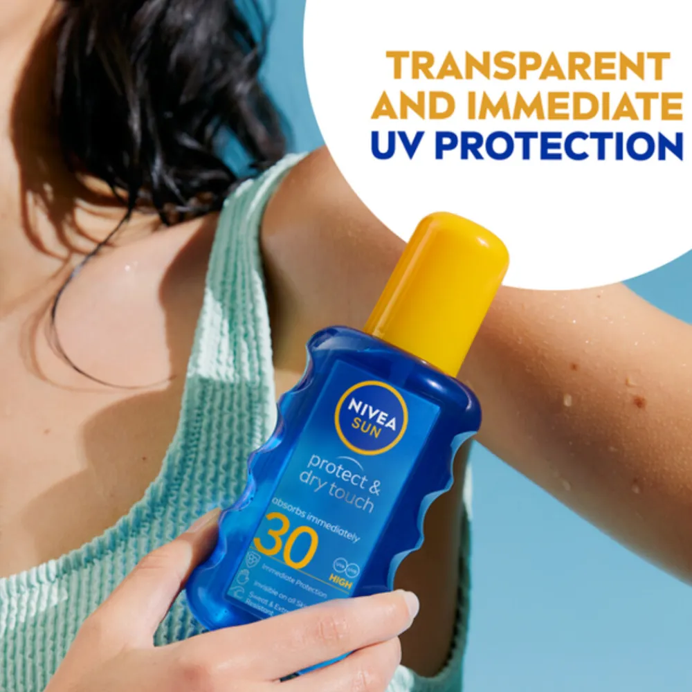Zonbescherming<NIVEA Sun Protect en Dry Touch Verfrissende Vernevelende Spray SPF 30 200 ml