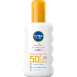 Zonbescherming<NIVEA Sun Sensitive Anti-Allergie Zonnemelk Spray SPF 50 200 ml