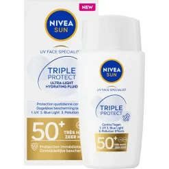 Triple Protect Zonnecrème Gezicht SPF 50+ 40 ml Zonbescherming