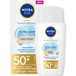 New UV Face Specialist Ultra Light Daily Fluid Light Tinted SPF 50+ 40 ml Zonbescherming