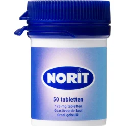 Tabletten 125 mg 50 stuks^Norit New
