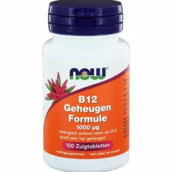 Vitaminen<NOW Geheugenformule B12 1000mcg 100 zuigtabletten