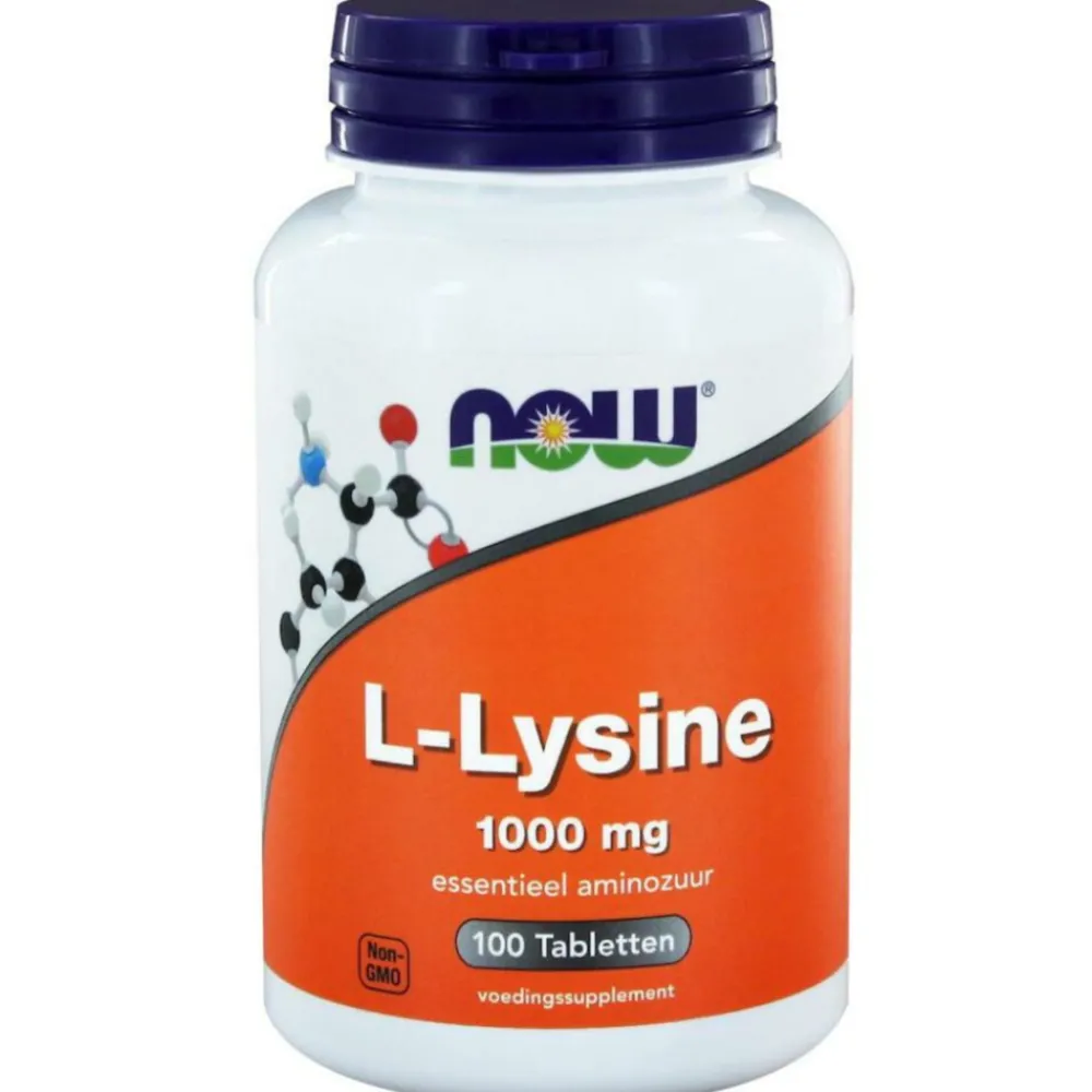 Llysine 1000 mg 100 tabletten^NOW Hot