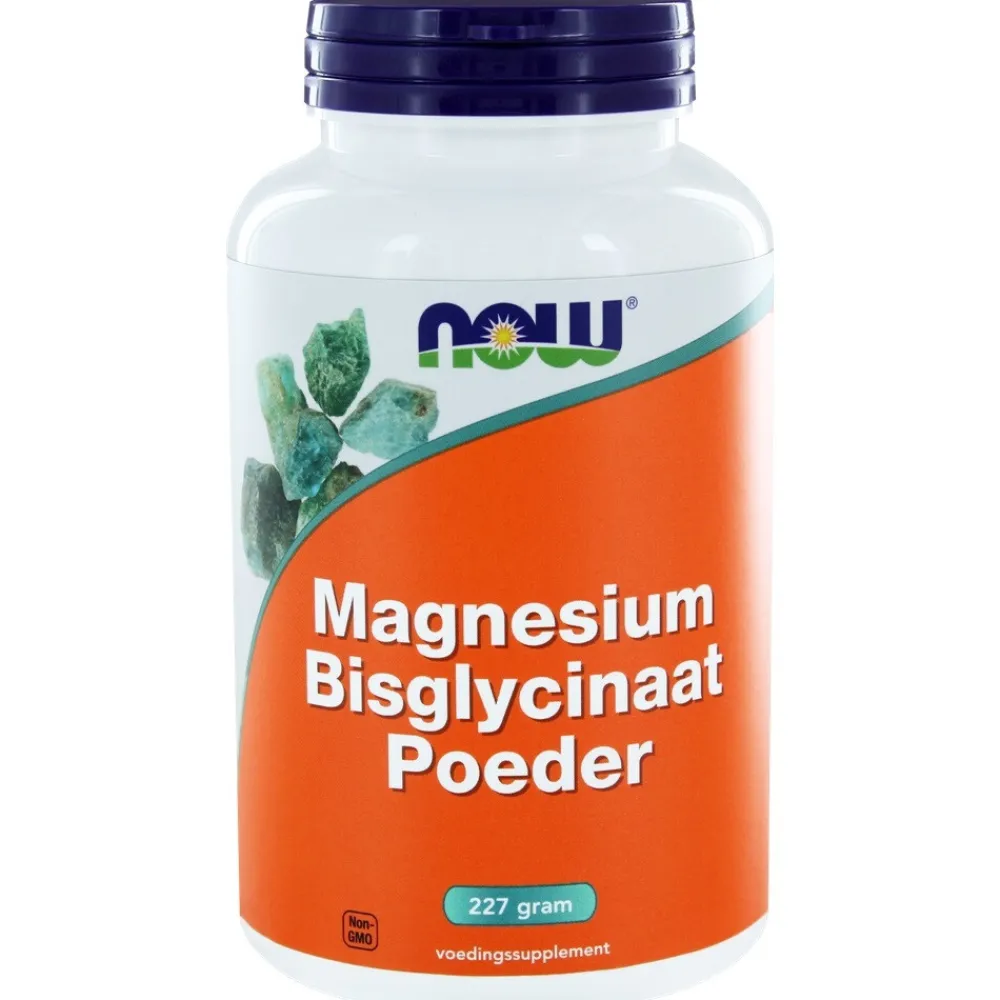 Magnesium Bisglycinaat Poeder 227 gr^NOW Clearance