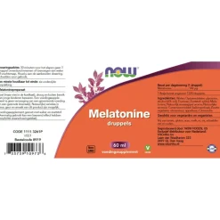 Melatonine 0,149 mg Druppels 60 ml^NOW Sale