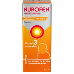 Suspensie voor Kinderen Suikervrij 100 mg/5 ml 100 ml^Nurofen New