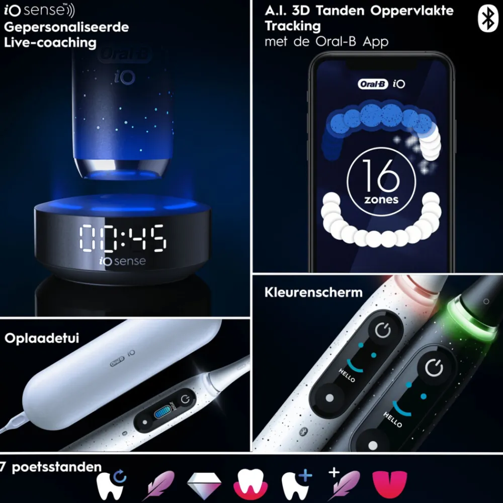 Tandenborstels<Oral-B Elektrische Tandenborstel iO 10 Wit