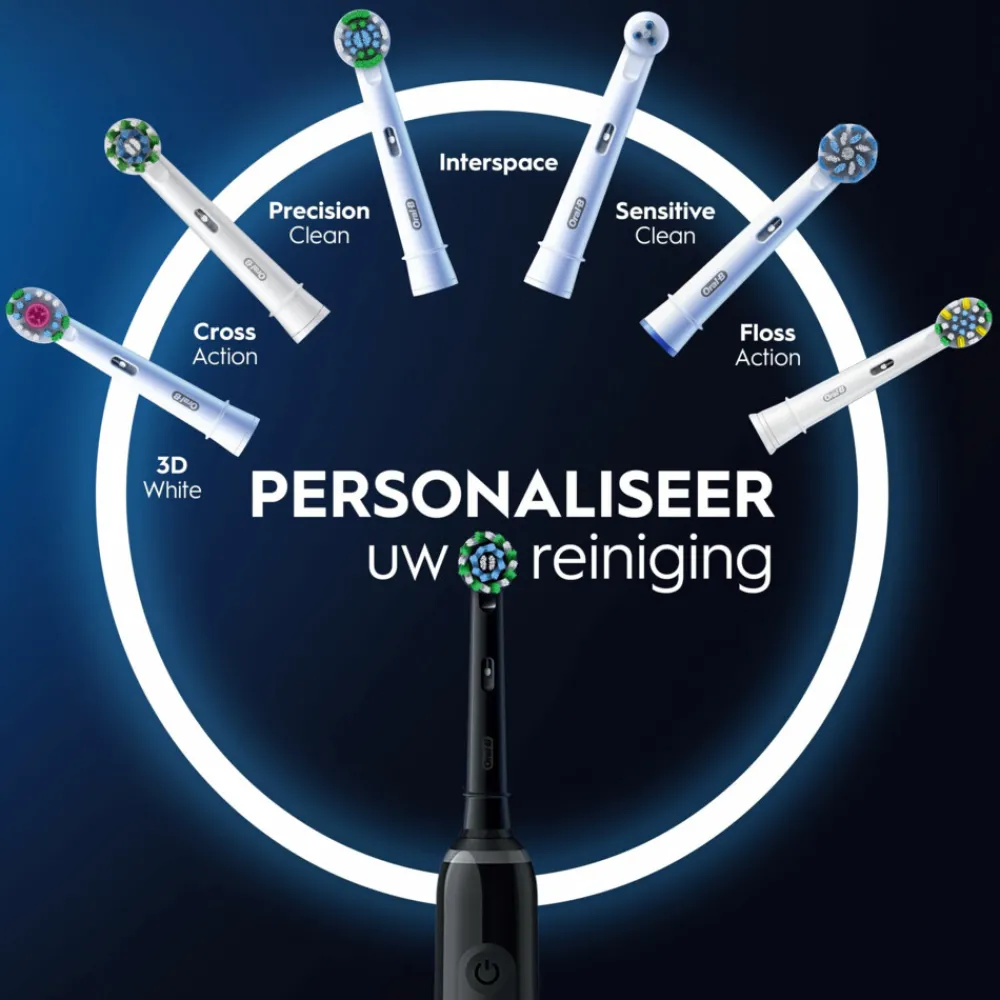 Tandenborstels<Oral-B Elektrische Tandenborstel Pro 3 3900 Duo Zwart & Roze 1 set