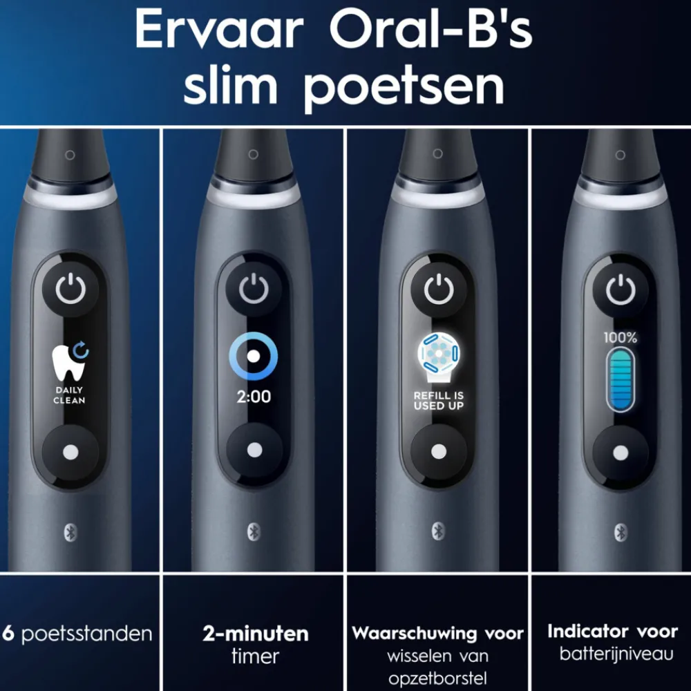 Tandenborstels<Oral-B Elektrische Tandenborstel iO 8 Duo Violet & Zwart 1 set