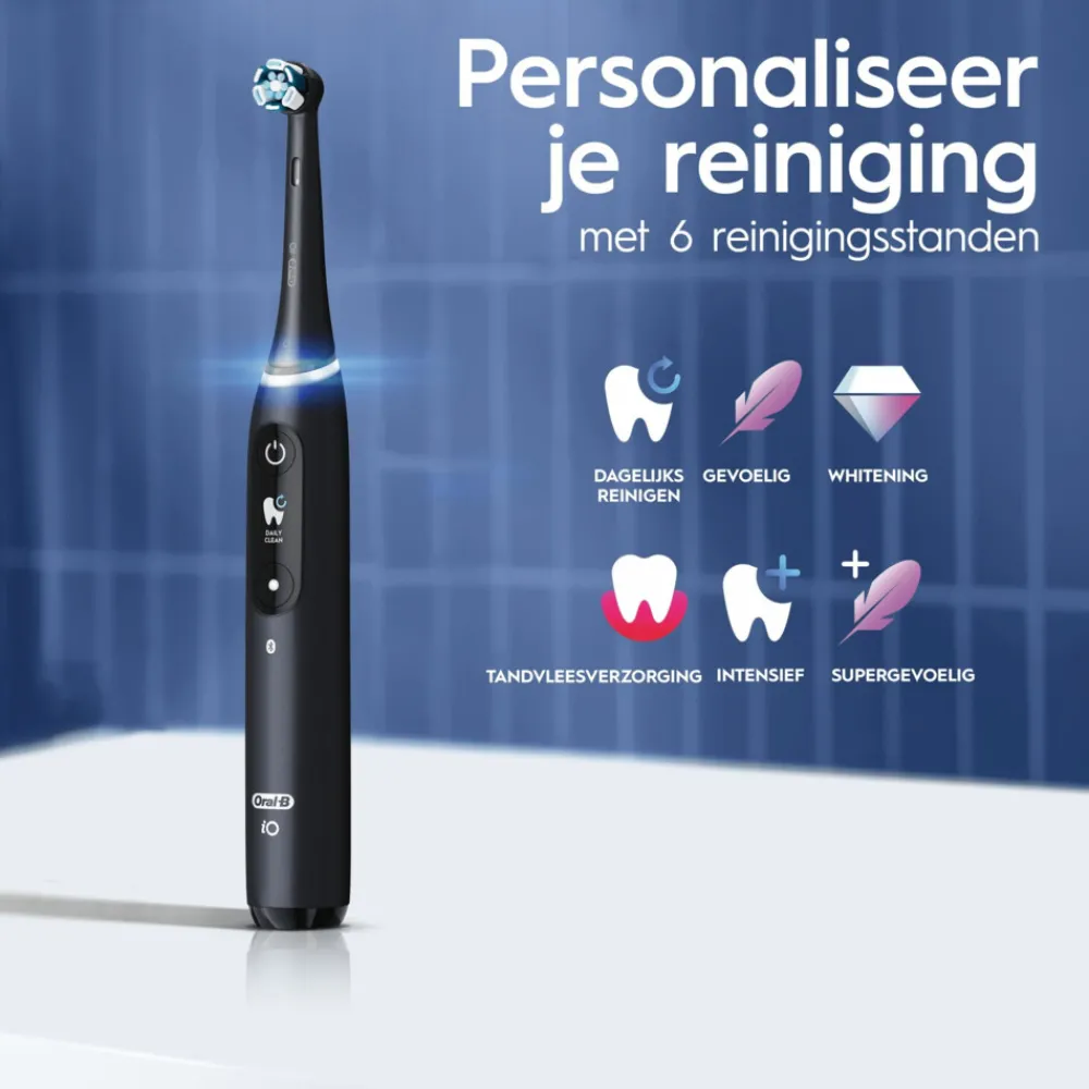 Tandenborstels<Oral-B Elektrische Tandenborstel iO 8 Duo Violet & Zwart 1 set