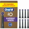 Tandenborstels<Oral-B Opzetborstels iO Radiant White Zwart 8 stuks