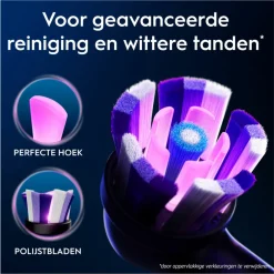Tandenborstels<Oral-B Opzetborstels iO Radiant White Zwart 8 stuks