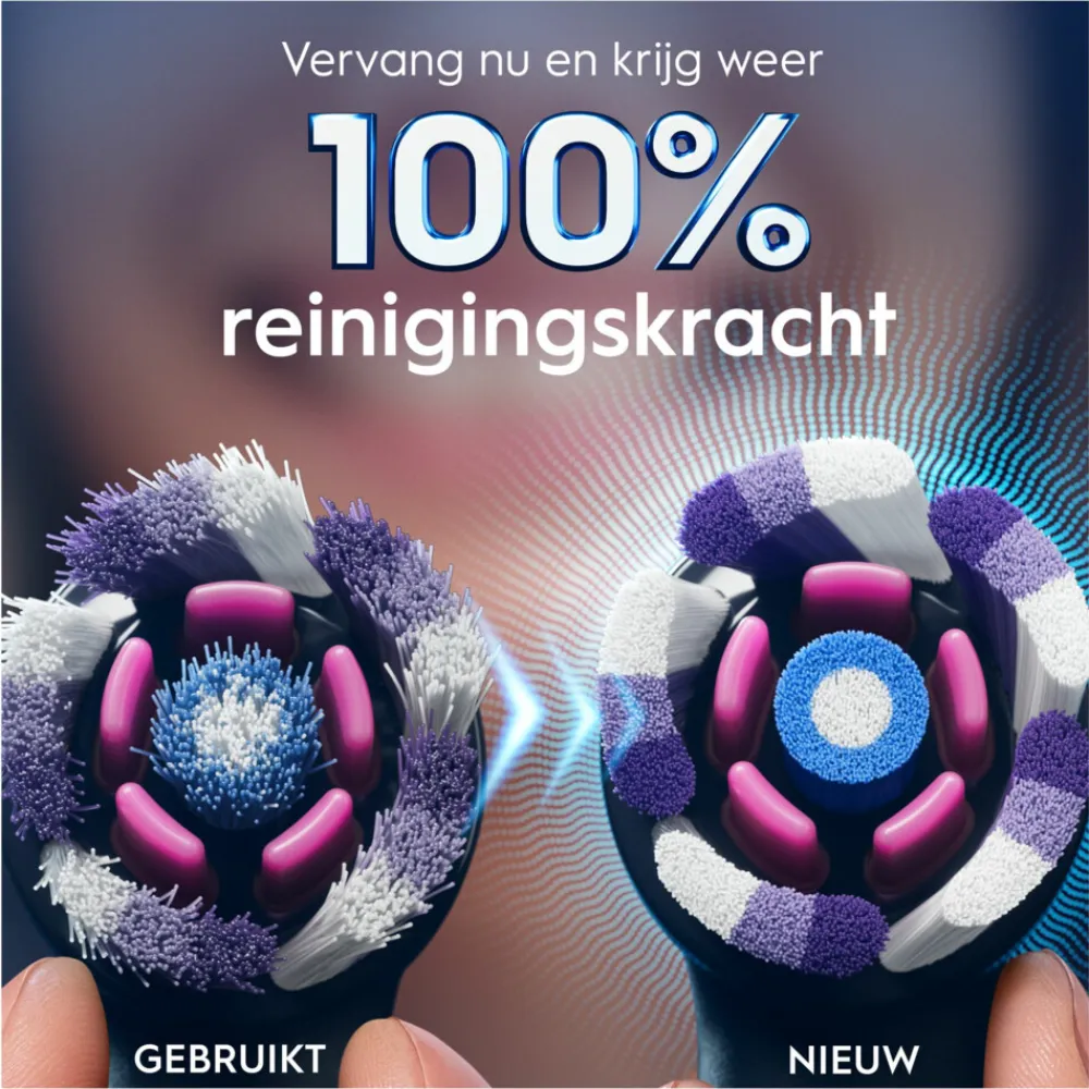 Tandenborstels<Oral-B Opzetborstels iO Radiant White Zwart 8 stuks