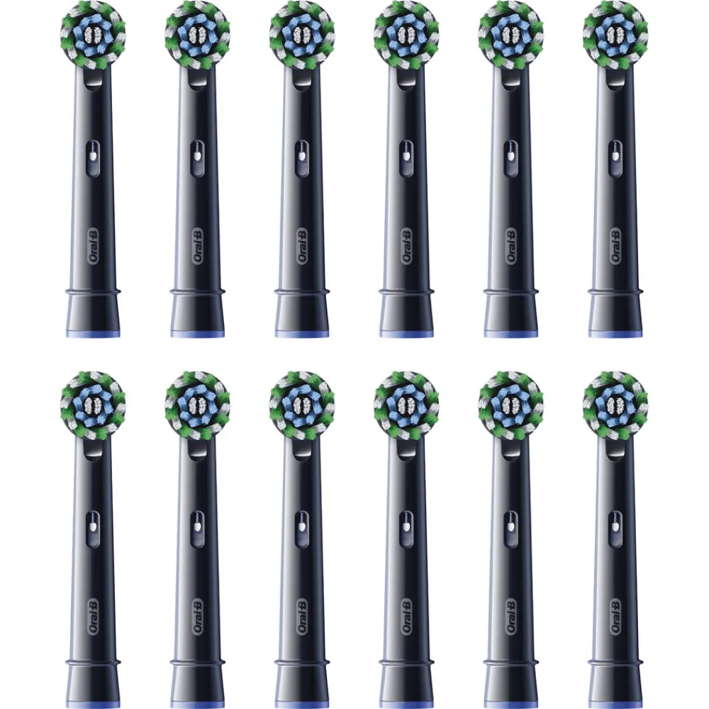 Tandenborstels<Oral-B Opzetborstels Pro Cross Action Zwart 12 stuks