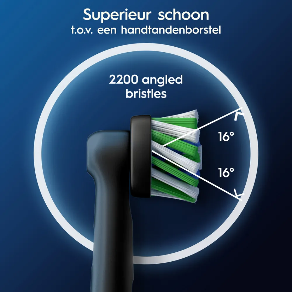 Tandenborstels<Oral-B Opzetborstels Pro Cross Action Zwart 12 stuks