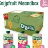 Discount Knijpfruit Maandbox 6+ mnd - Appel Aardbei & Blauwe Bes 12 x 100 gr + Peer & Framboos 12 x 100 gr + Mango Peer & Granola 6 x 100 gr Pakket Baby & Peutervoeding