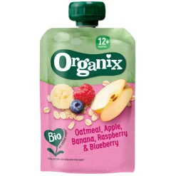 Online Knijpfruit Maandbox 12+ mnd - Havermout Abrikoos & Banaan 12 x 100 gr + Haver Appel & Banaan 12 x 100 gr + Appel Aardbei & Quinoa 6 x 100 gr Pakket Baby & Peutervoeding