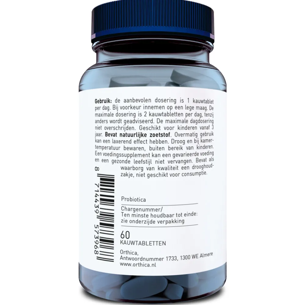 Outlet Orthiflor Kauw Probiotica 60 kauwtabletten Vitaminen & Supplementen|Speciale Bestanddelen