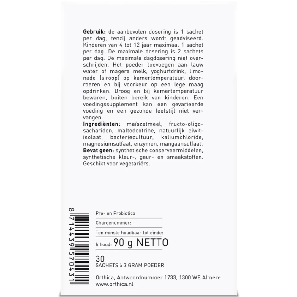 Online Orthiflor Plus Probiotica 30 sachets Speciale Bestanddelen