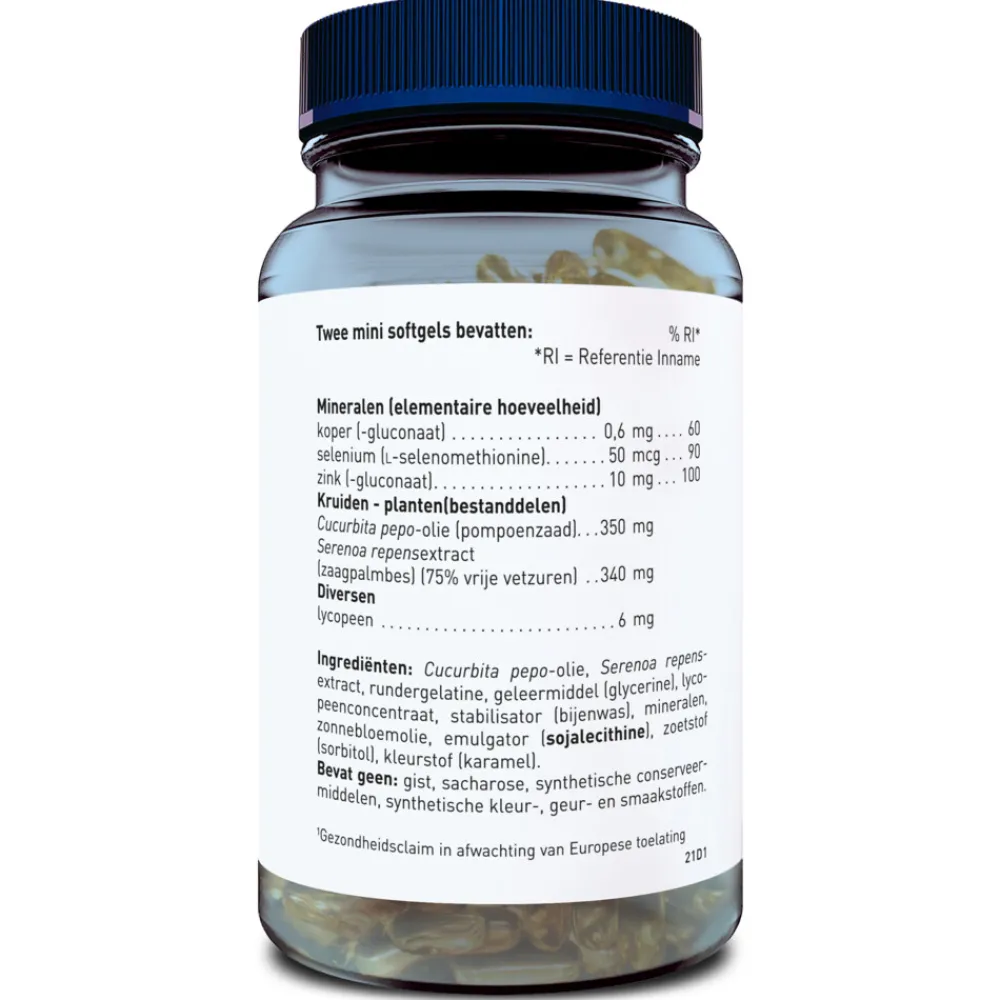 Clearance Prostaat Support 60 softgels Voor Vrouw Of Man