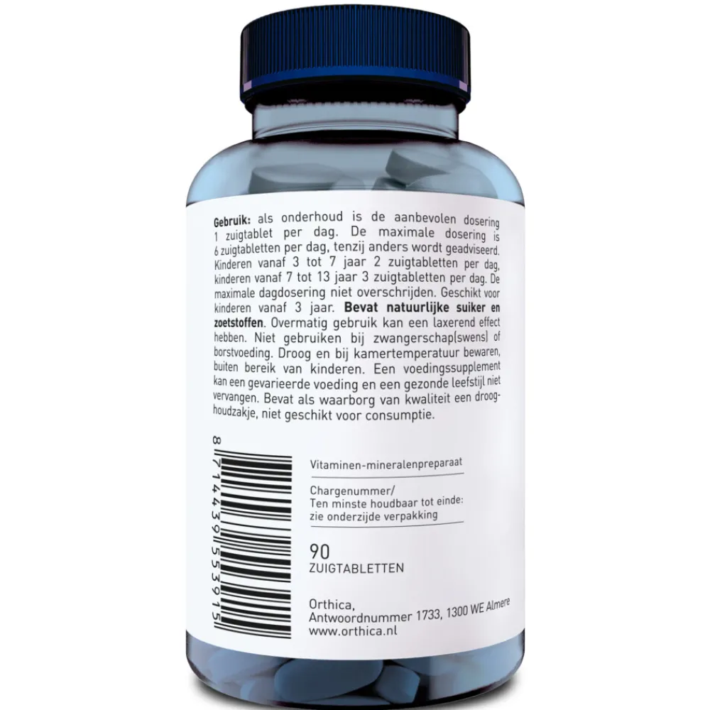 Zink Zuigtabletten 90 tabletten^Orthica New
