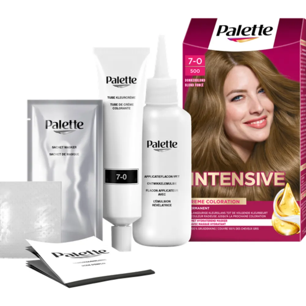 Intensive Oil-Care Color Haarkleuring 500 Donkerblond^Palette New
