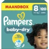 Baby Dry Luiers Maat 8 (17 kg+) 120 stuks^Pampers Hot
