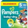 Baby Dry Luiers Paw Patrol Maat 5 (11-16 kg) 186 stuks^Pampers Clearance