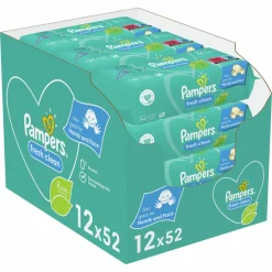 Best Billendoekjes Fresh Clean Navulpak 12x52 = 624 stuks Babydoekjes