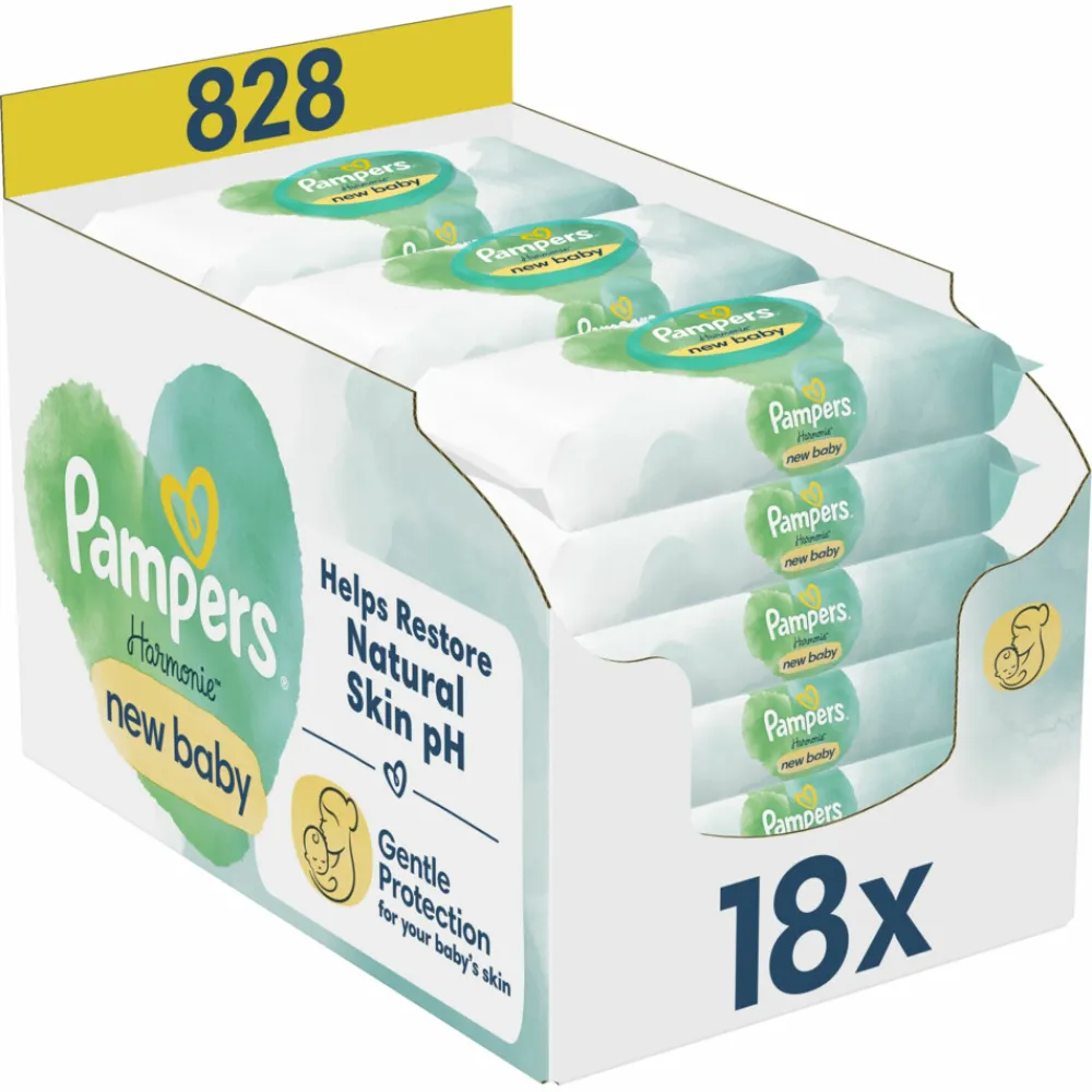 Billendoekjes Harmonie 18x46 = 828 stuks^Pampers New
