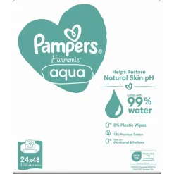 Billendoekjes Harmonie Aqua 24x48 = 1152 stuks^Pampers Online