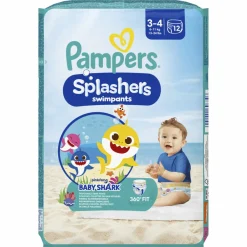 Splashers Zwemluiers Maat 3-4 (6-11 kg) 12 stuks^Pampers