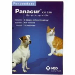 Ontworming Tabletten Hond - Kat 250 mg 10 tabletten^Panacur