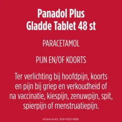 Hot Plus Gladde Tablet 500 mg 48 tabletten Pijnstillend
