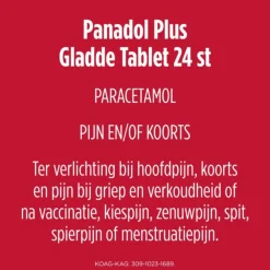 Plus Gladde Tablet 500 mg 24 tabletten^Panadol Hot