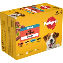 New Adult in Gelei Mix Selectie Maaltijdzakjes Multipack 12x100 gr Hondenvoer
