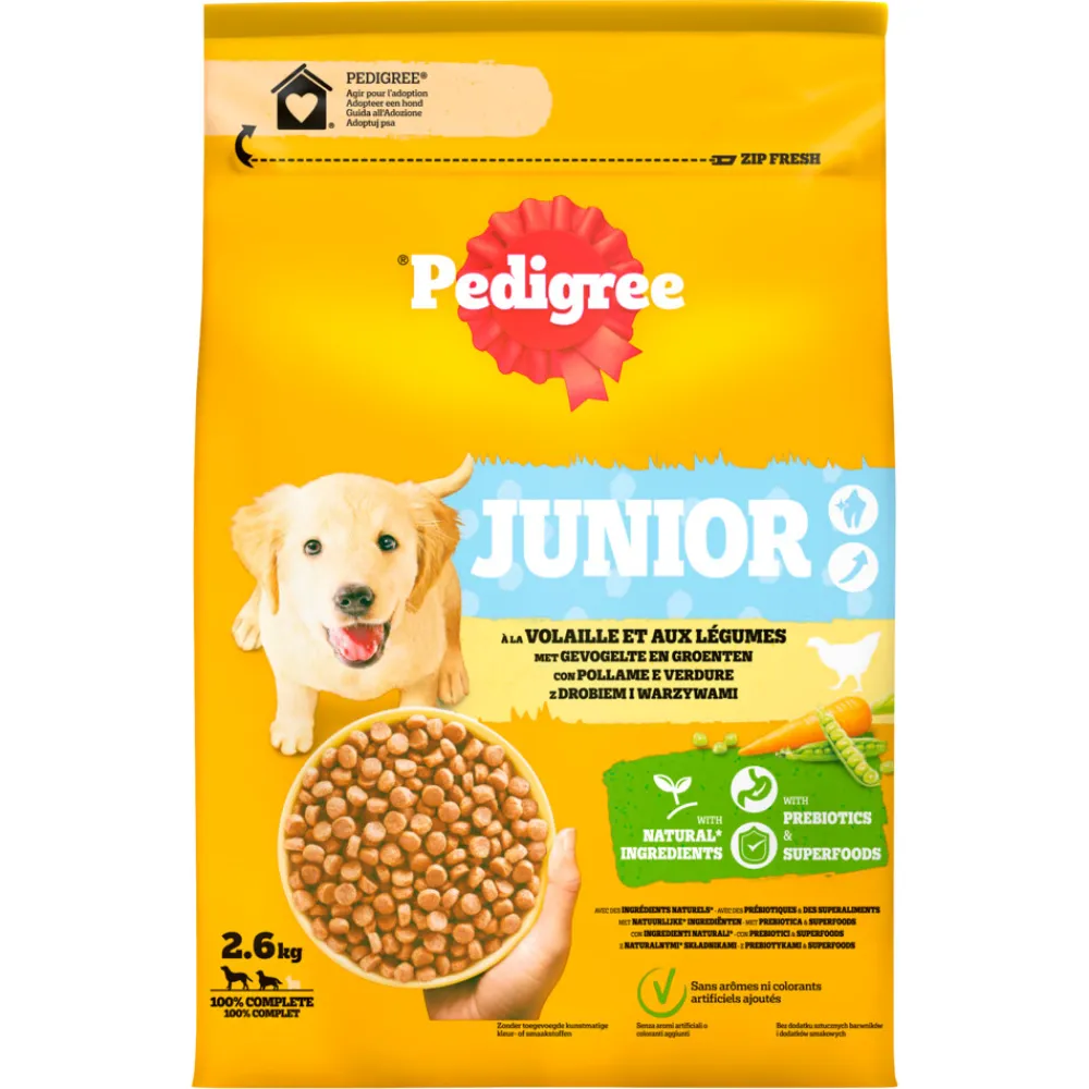 Hondenvoer Hondenbrokken Junior Kip 2,6 kg^Pedigree Discount