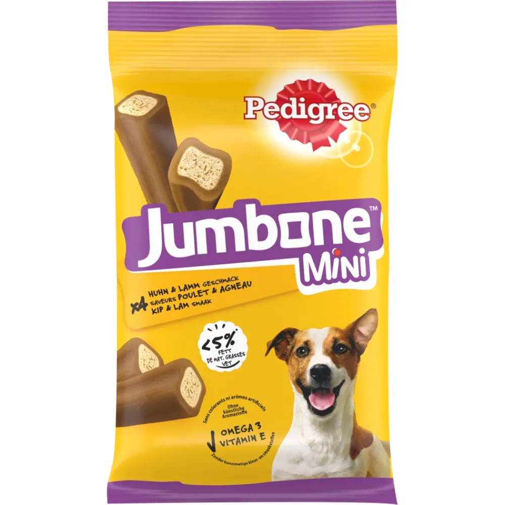 Jumbstone Hondensnacks Mini Kip & Lam 160 gr^Pedigree Discount