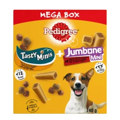 Megabox Hondensnacks Tasty Mini's & Jumbone 740 gr^Pedigree Outlet