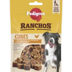 Ranchos Cubes Hondensnacks Kip 70 gr^Pedigree Hot