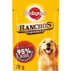 Snacks<Pedigree Ranchos Original Hondensnacks Rund 70 gr