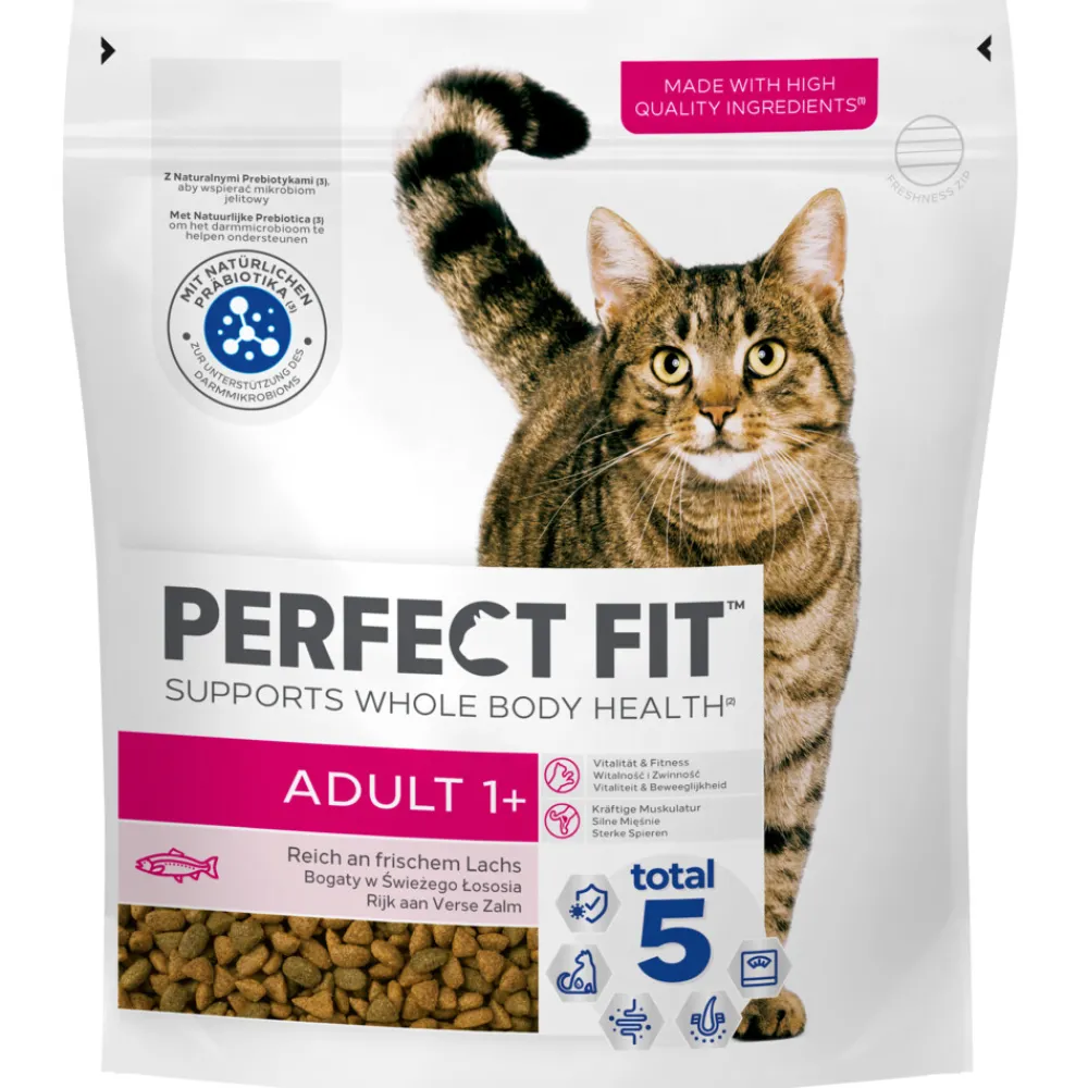 Kattenvoer<Perfect Fit Droogvoer Adult Zalm 750 gr