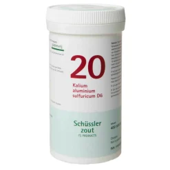 Schussler Zout nr 20 Kalium Aluminium Sulfuricum D6 400 tabletten^Pfluger Sale
