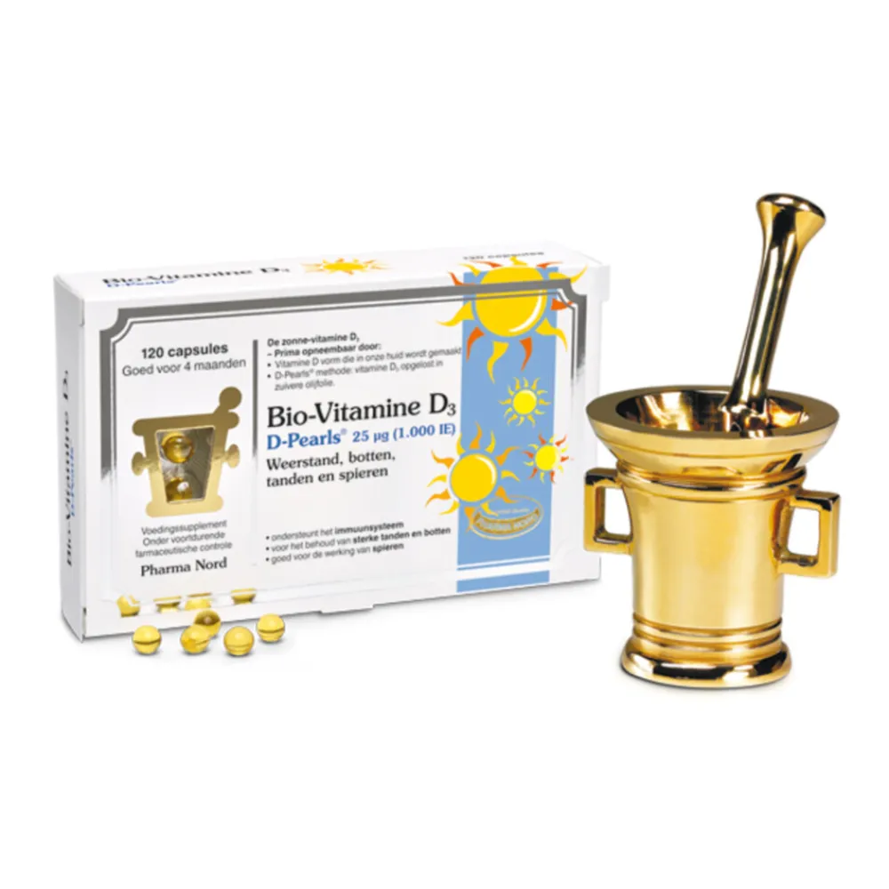 Best Bio Vitamine D3 Pearls 25 µg 120 capsules Vitaminen